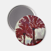 Aimant palmiers acrylique moderne mur art (Recto/Verso)