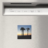Aimant Palmiers de Captiva Island au coucher du soleil Fl (In Situ (Lave-vaisselle))