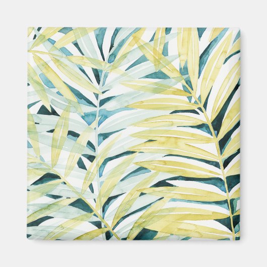 Aimant Palmiers éclairés - Palmiers Feuilles (Devant)