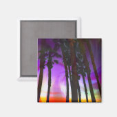 Aimant Palmiers pourpres (Recto/Verso)