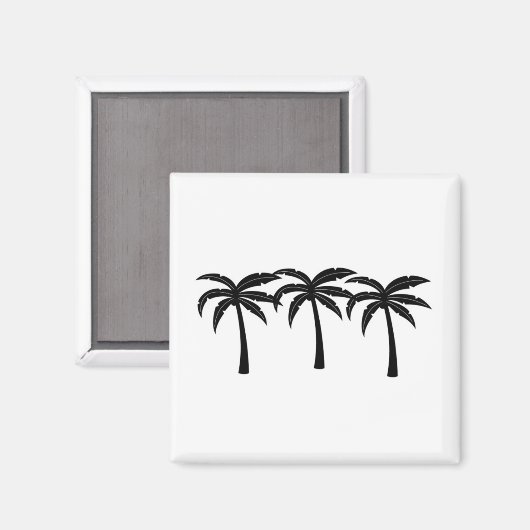 Aimant Palmiers tropicaux (Recto/Verso)