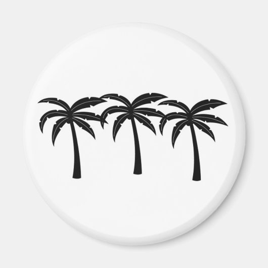 Aimant Palmiers tropicaux (Devant)