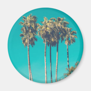 Aimant Palmiers tropicaux Californie Retro Vibe