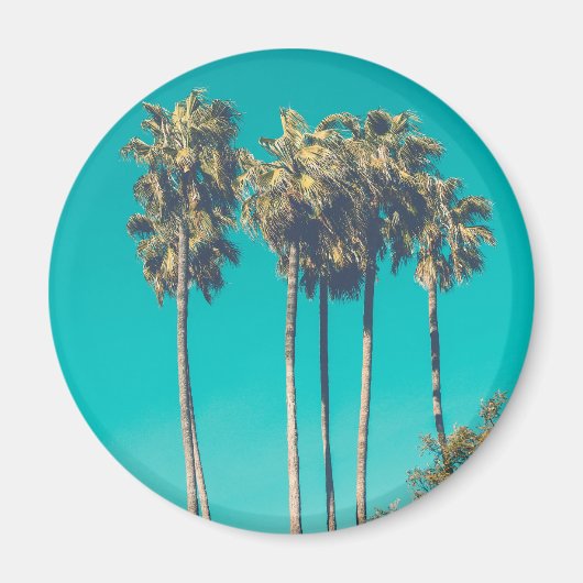 Aimant Palmiers tropicaux Californie Retro Vibe (Devant)