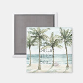 Aimant Palmiers tropicaux Ocean Beach (Recto/Verso)
