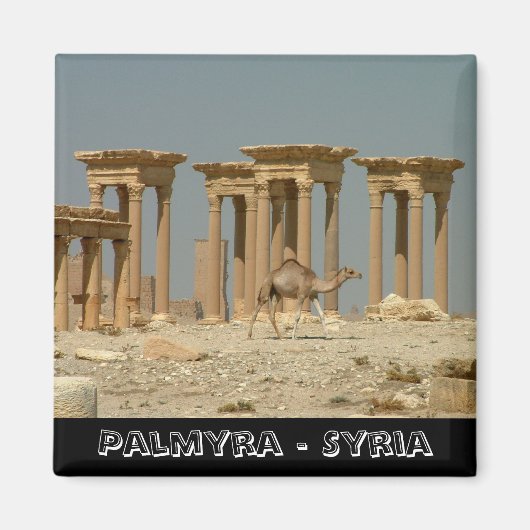 Aimant Palmyre, trésors de Syrie No.3 (Aimant frigo) (Devant)
