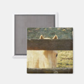 Aimant Palomino À La Recherche À Travers La clôture (Recto/Verso)