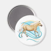 Aimant Palomino Quarter Horse (Recto/Verso)