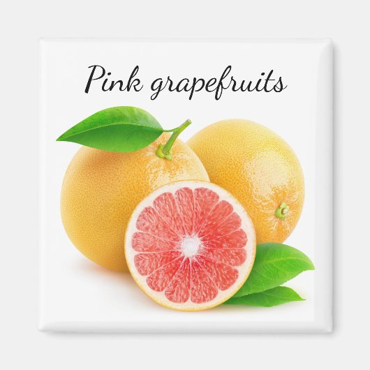 Aimant Pamplemousse rose (Devant)