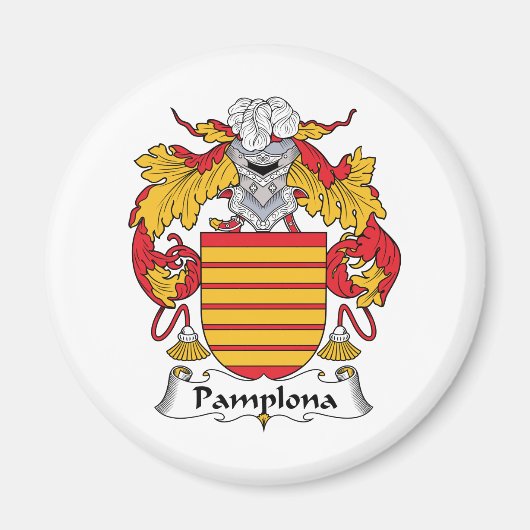 Aimant Pamplona Family Crest (Devant)