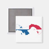 AIMANT PANAMA - CARTE/LOGO/DRAPEAU/COULEURS/CRÊTE (Recto/Verso)