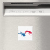 AIMANT PANAMA - CARTE/LOGO/DRAPEAU/COULEURS/CRÊTE (In Situ (Lave-vaisselle))