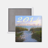 Aimant PANAMA CITY BEACH - Floride - PERSONNALISER ANNÉE (Recto/Verso)