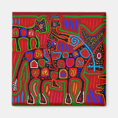 Aimant Panama Mola - Sauvez une balade à cheval dans un c (Devant)