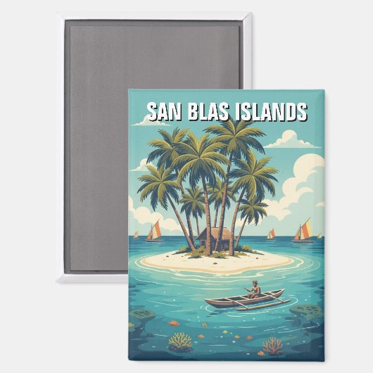 Aimant Panama San Blas (Recto/Verso)