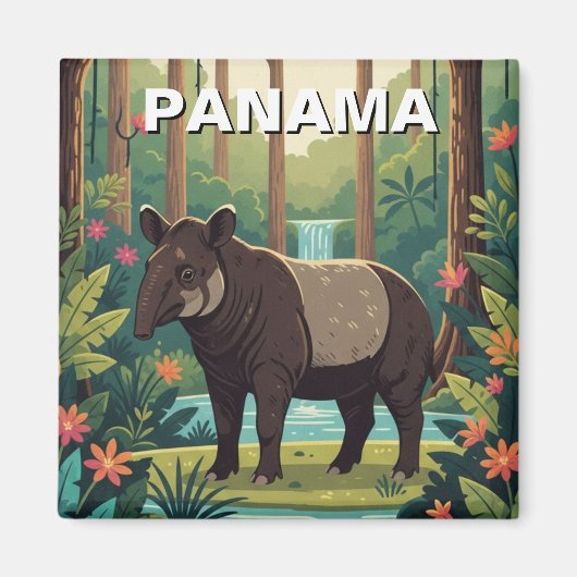 Aimant Panama Tapir dans le Parc National de Coiba Voyage (Devant)