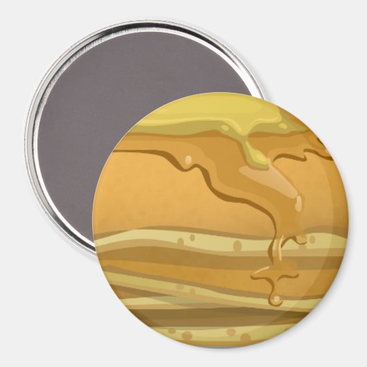 Aimant Pancake et sirop d'érable mignon (Recto/Verso)