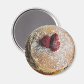 Aimant Pancakes en poudre Sucre et framboises (Recto/Verso)