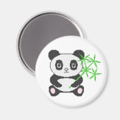 Aimant Panda à points croisés drôle (Recto/Verso)