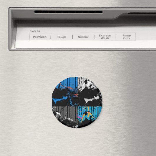 Aimant Panda Bear Multi-panel Art Design (In Situ (Lave-vaisselle))