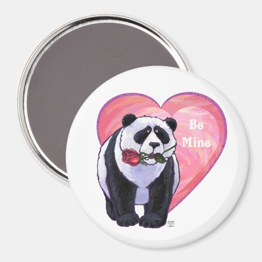 Aimant Panda Bear Saint Valentin (Recto/Verso)