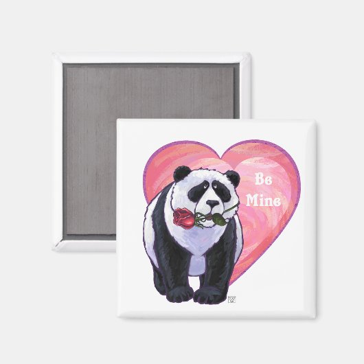 Aimant Panda Bear Saint Valentin (Recto/Verso)