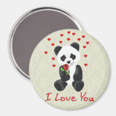 Aimant Panda Bear Valentine (Recto/Verso)