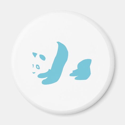 Aimant Panda (bleu) (Devant)
