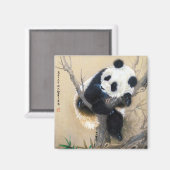 Aimant panda cool chine mignonne douce et moelleuse art d (Recto/Verso)