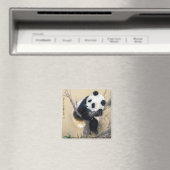 Aimant panda cool chine mignonne douce et moelleuse art d (In Situ (Lave-vaisselle))