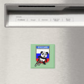 Aimant Panda cycliste Russie (In Situ (Lave-vaisselle))