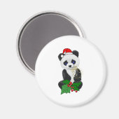 Aimant Panda de Noël (Recto/Verso)