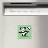 Aimant Panda de soccer mignon (In Situ (Lave-vaisselle))