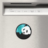 Aimant panda grunge. (In Situ (Lave-vaisselle))
