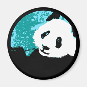 Aimant panda grunge.