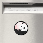 Aimant panda grunge. (In Situ (Lave-vaisselle))