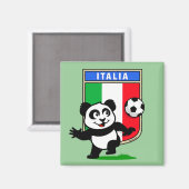 Aimant Panda Italie de football (Recto/Verso)