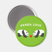 Aimant Panda Love (Vert) (Recto/Verso)