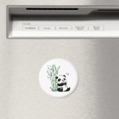 Aimant Panda mangeant du bambou (In Situ (Lave-vaisselle))