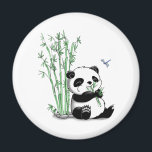 Aimant Panda mangeant du bambou<br><div class="desc">Gardez ce panda si vous aimez mignon,  coudley,  pandas nom noming sur un bambou. Cette créature qui mange du bambou sera un régal pour tous ceux qui ont posé les yeux dessus.</div>