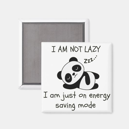 Aimant panda paresseux (Recto/Verso)