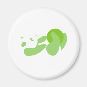 Aimant Panda Playing (Vert)