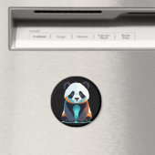 Aimant Panda Vector Art avec des couleurs vives (In Situ (Lave-vaisselle))