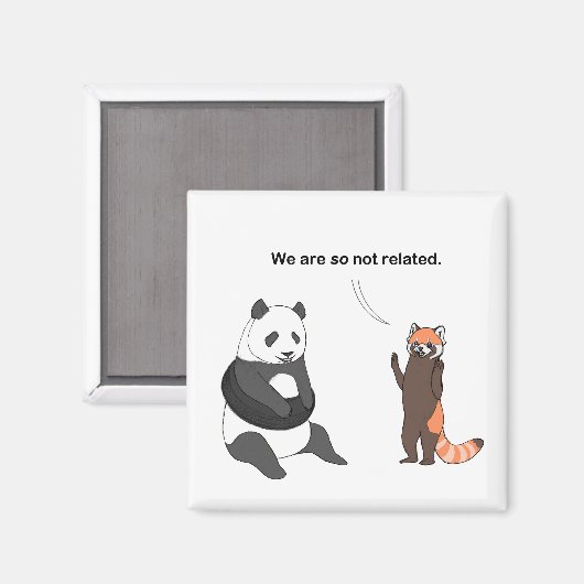 Aimant Pandas : Donc pas d'aimant lié (Recto/Verso)