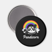 Aimant Pandicorn Panda Bear Unicorn Arc-en-ciel magique (Recto/Verso)