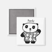 Aimant Pandy personnalisé le Panda (Recto/Verso)