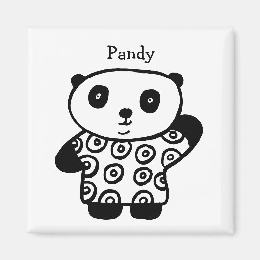 Aimant Pandy personnalisé le Panda (Devant)