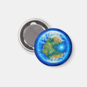 Aimant Pangée et l'océan des Téthys (Recto/Verso)