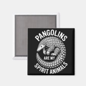 Aimant Pangolins Srit Animals Funny Pangolin  (Recto/Verso)