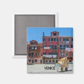 Aimant Panier avec boîtes à Venise (Recto/Verso)